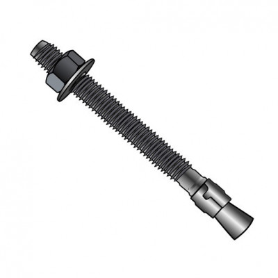 Wedge Anchor 1/2" x 10" Zinc Plated A307 Profile Picture
