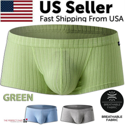 Men's Sexy Underwear Low waist Briefs U Pouch Boxers Striped Shorts Underpants Profile Picture